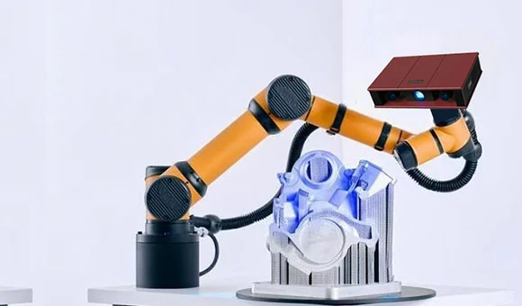 Scanner integrated with automated equipment