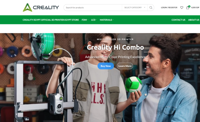 5. CREALITY Egypt 3D Printer Store